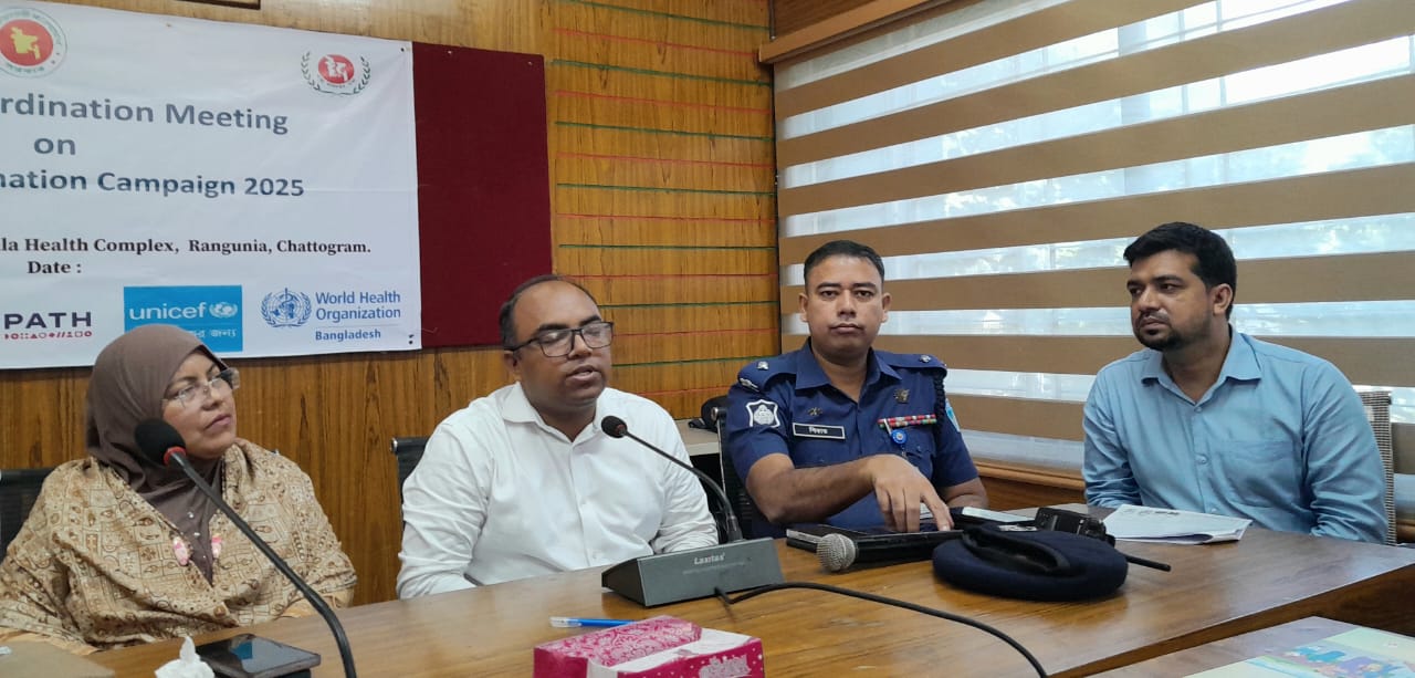 প্রতিদিন ৯ হাজার শিশুকে টাইফয়েড টিকা দেওয়ার পরিকল্পনা রাঙ্গুনিয়ায়