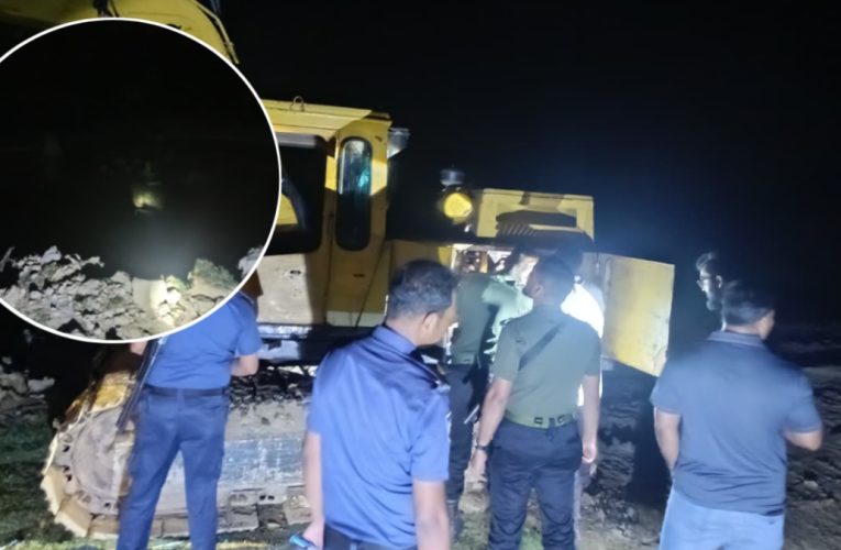 রাঙ্গুনিয়ায় গভীর রাতে অবৈধ মাটি কাটার বিরুদ্ধে মোবাইল কোর্ট, এস্কেভেটরের ব্যাটারি জব্দ