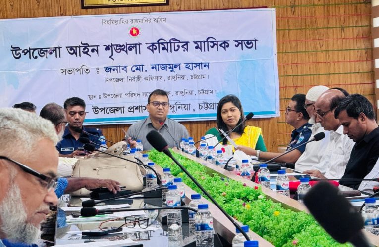 রাঙ্গুনিয়ায় আইনশৃঙ্খলা কমিটির সভা, জননিরাপত্তায় সমন্বিত কাজের আহ্বান