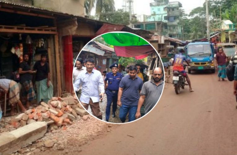 সরফভাটা ক্ষেত্রবাজারে উচ্ছেদ অভিযান, যানজট নিরসনে স্বস্তি