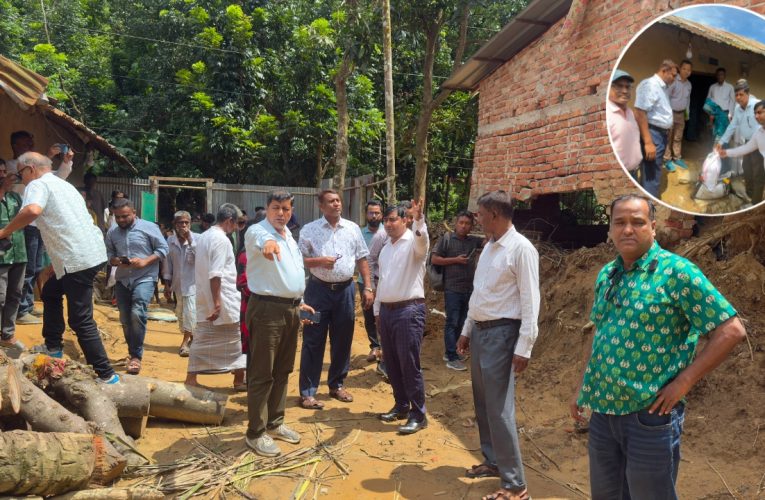 রাঙ্গুনিয়ায় পাহাড়ধসে ক্ষতিগ্রস্ত ইছাখালি পরিদর্শনে দুর্যোগ ব্যবস্থাপনা অধিদপ্তরের টিম