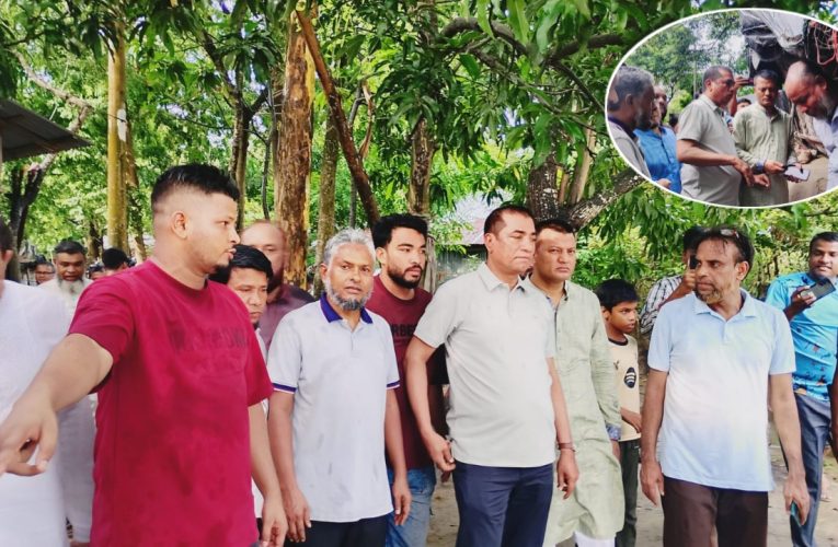 অসহায় তিন পরিবারের পাশে এমপি এনামুল হক এনাম, ঘর করে দেওয়ার প্রতিশ্রুতি