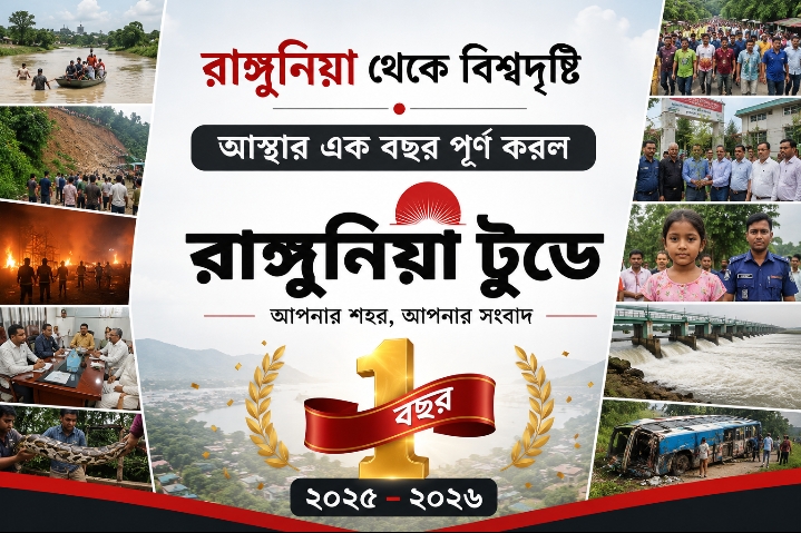 রাঙ্গুনিয়া থেকে বিশ্বদৃষ্টি: আস্থার এক বছর পূর্ণ করল রাঙ্গুনিয়া টুডে