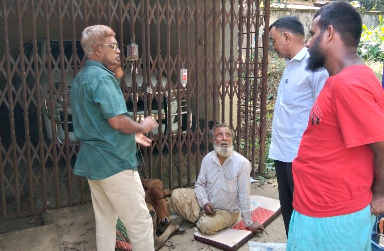 গ্রাম্য চিকিৎসায় মেলেনি সুফল, হাসপাতালের বারান্দায় চলছে বাছুরের চিকিৎসা